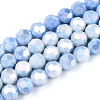 Anti-Tarnish Electroplate Glass Beads Strands EGLA-T021-10mm-15-09-1