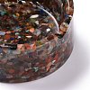 Resin with Natural Mixed Stone Chip Stones Ashtray DJEW-F015-01B-3