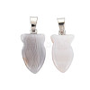 Natural Banded Agate/Striped Agate Pendants G-N326-128-B01-2