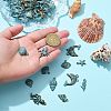60Pcs 15 Style Ocean Theme Alloy Pendants FIND-CJ0001-58-4
