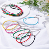 14Pcs 7 Colors Trendy Braided Imitation Leather Bracelet Making BJEW-LP0001-41-1