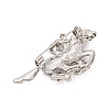 Zinc Alloy Crystal Rhinestone Brooch JEWB-U010-04P-05-2