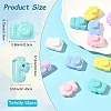 12Pcs 6 Colors Opaque Acrylic Beads MACR-YW0004-66-2