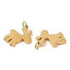 PVD Vacuum Plating 304 Stainless Steel Pendants STAS-Z042-02G-2