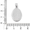 Brass Pave Carved Natural White Shell Religion Oval Pendants KK-D367-04P-D-3