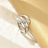 304 Stainless Steel Cuff Rings for Women LS-RJEW-G338-21P-3