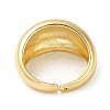 Rack Plating Brass Blank Dome Open Cuff Rings X-RJEW-E290-02G-3