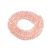 Electroplate Glass Beads Strands EGLA-A044-T1mm-L21-3