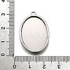 304 Stainless Steel Pendant Cabochon Settings STAS-S181-02P-C-3