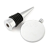Alloy Wine Bottle Stopper Cabochon Settings LS-AJEW-Z016-02B-P-2