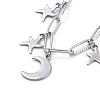 304 Stainless Steel Charm Bracelets BJEW-JB05130-2
