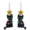 Acrylic Dangle Earrings FS-WG6E261-01-3