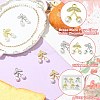 6Pcs 2 Colors Brass Micro Pave Clear Cubic Zirconia Pendants KK-CJ0003-19-3