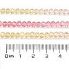 Transparent Painted Glass Beads Strands X1-DGLA-A034-T4mm-A09-3