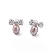925 Sterling Silver Studs Earring EJEW-H002-09P-1