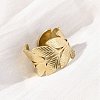 304 Stainless Steel Open Cuff Ring for Women LS-RJEW-Z083-02G-02-3