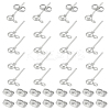 20Pcs Iron Ball Stud Earring Findings STAS-LP0001-67-3