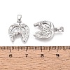 Brass Pendants KK-Q073-05G-3