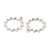 Non-Tarnish 304 Stainless Steel Open Back Bezel Star Pendants STAS-Z040-09P-2