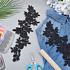 Polyester Lace Flower Cloth Patches LS-AJEW-WH0816-089-4
