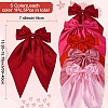 5Pcs 5 Colors Bowknot Polyester Hair Barrettes PHAR-SP0001-18A-2