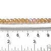 Electroplate Transparent Glass Beads Strands EGLA-A035-T4mm-L17-4