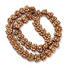 Electroplated Synthetic Non-magnetic Hematite Beads Strands G-Z032-D02-05G-2