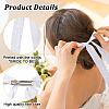 1Pc Iron Alligator Hair Clips OHAR-DR0001-03-3