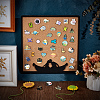 Hexagon Wall Mounted Brooch Jewelry Display Cork Tray ODIS-WH0329-84B-5