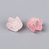 Frosted Transparent Acrylic Beads FACR-T009-01H-3