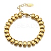 304 Stainless Steel Rectangle Link Chain Braceletes for Women BJEW-R022-01G-4