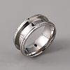 201 Stainless Steel Grooved Finger Ring Settings STAS-WH0027-26B-P-1