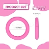 9Pcs Ring Food Grade Eco-Friendly Silicone Focal Beads JX895J-2