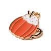 Thanksgiving Day Theme Alloy Enamel Pendants ENAM-M002-03G-02-2