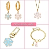 10Pcs 10 Styles Winter Themed Alloy Enamel Pendants ENAM-YW0005-21-6