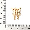 Brass Micro Pave Cubic Zirconia Slide Charms KK-G503-37G-01-3