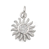 Brass Micro Pave Cubic Zirconia Pendants KK-D431-019P-1