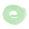 Baking Paint Frosted Glass Beads Strands FGLA-N003-6mm-04-2