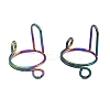 4Pcs 4 Colors Plating(IP) 304 Stainless Steel Arch Adjustable Ring for Unisex RJEW-H230-03M-2