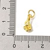 Rack Plating Brass Micro Pave Cubic Zirconia Ice Pick Pinch Bails KK-F883-16G-02-3