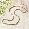 304 Stainless Steel Rope Chain Necklaces for Women NJEW-Q026-02G-1
