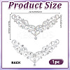 Flower Hotfix Rhinestone Iron on Patches Appliques DIY-WH0671-064B-2