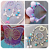 910Pcs 13 Colors Rainbow ABS Plastic Imitation Pearl Beads OACR-CD0001-10-9