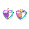 Ion Plating(IP) 201 Stainless Steel Charms STAS-S119-145-2