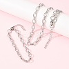 304 Stainless Steel Cable Chains Bracelet & Necklace Jewelry Sets SJEW-L199-01P-1