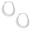 1Pair Brass Oval Hoop Earrings for Women EJEW-LP0001-36P-1