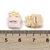 Opaque Resin Cabochons RESI-K043-07B-4