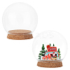 Round Glass Dome Cover DJEW-WH0043-33-1