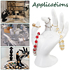 Plastic Mannequin Hand Jewelry Display Holder Stands RDIS-WH0009-013B-7