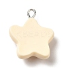 Opaque Resin Pendants RESI-C037-02F-2